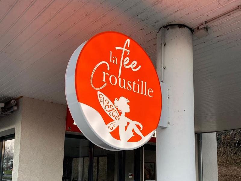 Enseigne drapeau commerce